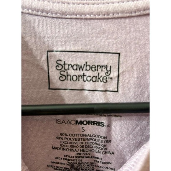 Vintage Style purple Strawberry Shortcake t shirt size small - Picture 5 of 6